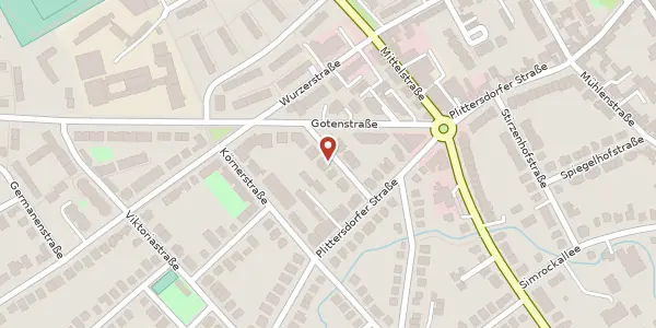 Karte der Umgebung von Yorckstraße 7, 53175 Bonn