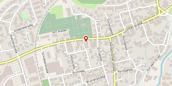 Karte der Umgebung von Ulmer Str. 77, 89312 Günzburg