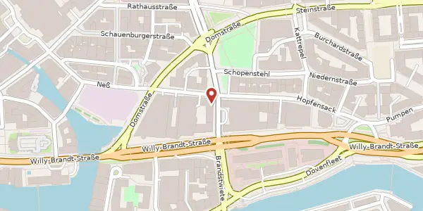 Karte der Umgebung von Brandstwiete 4, 20457 Hamburg