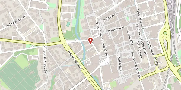 Karte der Umgebung von Friedhofstraße 9, 73430 Aalen