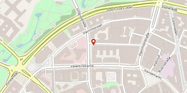 Karte der Umgebung von Caffamacherreihe 16, 20355 Hamburg