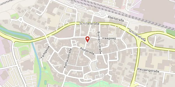 Karte der Umgebung von Bahnhofstraße 14, 74613 Öhringen