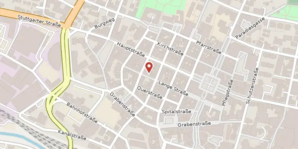 Karte der Umgebung von Lange Straße 31, 73033 Göppingen