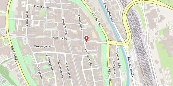 Karte der Umgebung von Bickenstraße 10, 78050 Villingen-Schwenningen