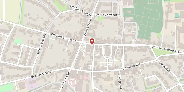 Karte der Umgebung von Hauptstr. 2, 47906 Kempen