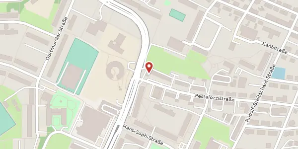 Karte der Umgebung von Pestalozzistraße 38, 08062 Zwickau