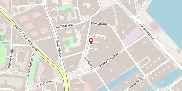 Karte der Umgebung von Hohe Bleichen 12, 20354 Hamburg
