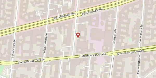Karte der Umgebung von Knesebeckstraße 59-61, 10719 Berlin