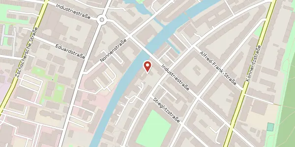 Karte der Umgebung von Holbeinstraße 24, 04229 Leipzig