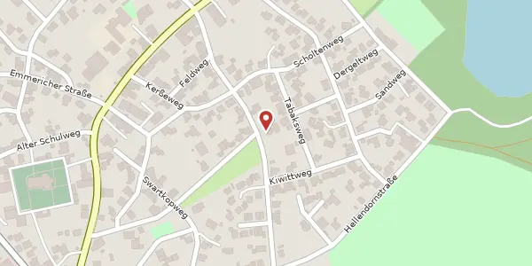 Karte der Umgebung von Pastor-Smits-Weg 14, 47546 Kalkar