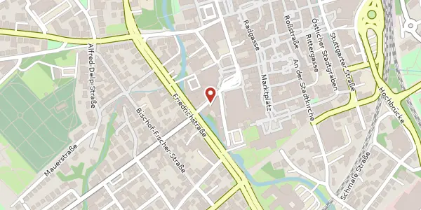 Karte der Umgebung von Gartenstraße 1, 73430 Aalen