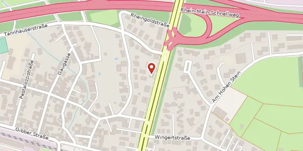 Karte der Umgebung von Biebricher Allee 171, 65203 Wiesbaden
