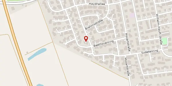 Karte der Umgebung von Schubertstr 27, 89423 Gundelfingen