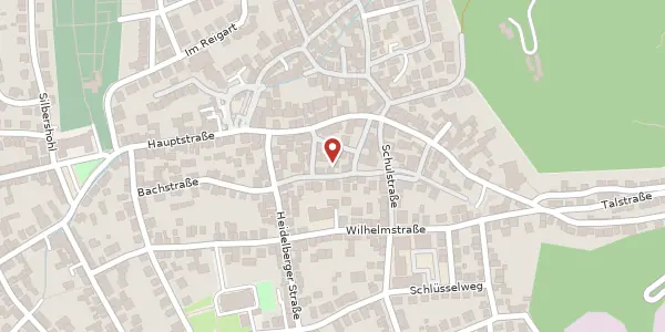 Karte der Umgebung von Bachstraße 31, 69221 Dossenheim