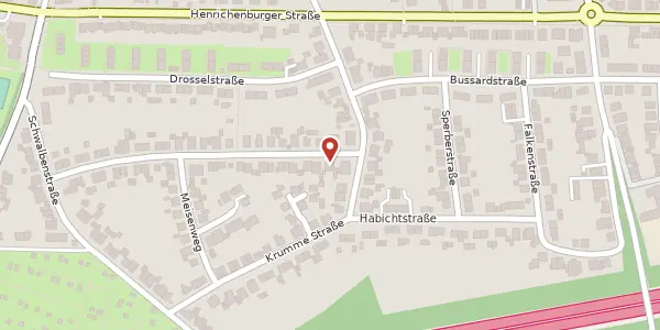 Karte der Umgebung von Taubenstr. 42, 45665 Recklinghausen