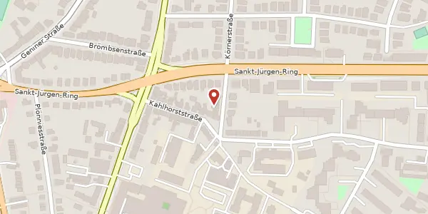 Karte der Umgebung von Körnerstraße 32 a, 23564 Lübeck