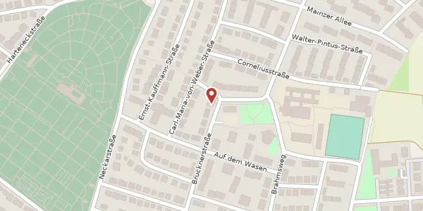 Karte der Umgebung von Brucknerstraße 47, 71640 Ludwigsburg