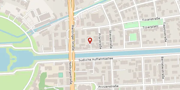 Karte der Umgebung von Nördliche Auffahrtsallee 65, 80638 München
