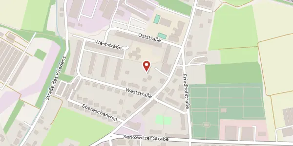 Karte der Umgebung von Weststraße 4 a, 01445 Radebeul