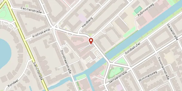 Karte der Umgebung von Moorfuhrtweg 11, 22301 Hamburg