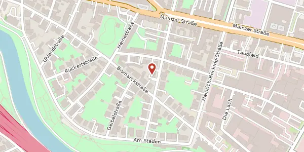 Karte der Umgebung von Lessingstraße 9, 66121 Saarbrücken