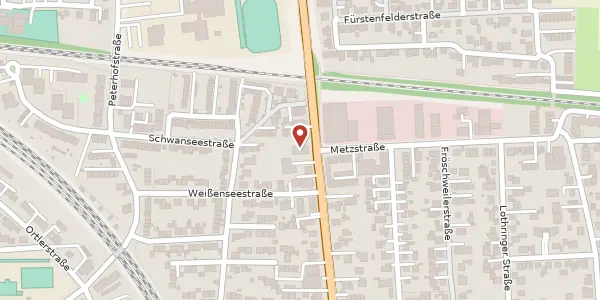 Karte der Umgebung von Meringer Str. 40, 86163 Augsburg