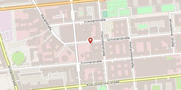 Karte der Umgebung von Schützenstraße 5, 10117 Berlin