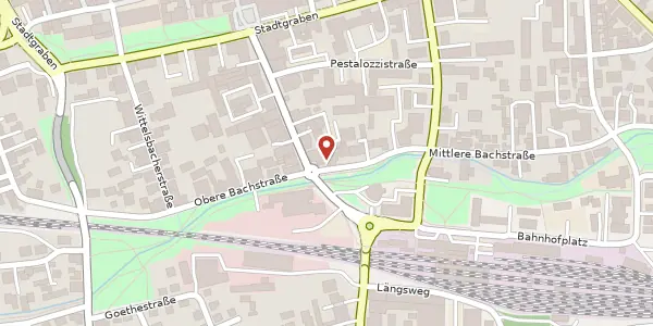 Karte der Umgebung von Bahnhofstraße 19a, 94315 Straubing