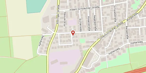 Karte der Umgebung von Eschenweg 1, 70734 Fellbach