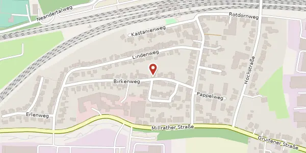 Karte der Umgebung von Birkenweg 8, 42781 Haan