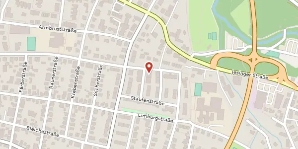 Karte der Umgebung von Bismarkstr. 62, 73230 Kirchheim unter Teck