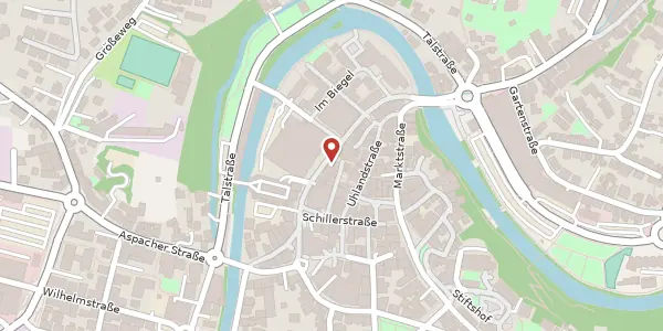 Karte der Umgebung von Grabenstr. 16, 71522 Backnang