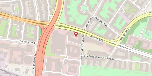 Karte der Umgebung von Arnulfstr. 59, 80636 München