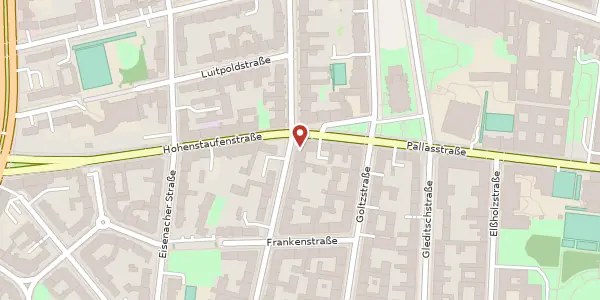 Karte der Umgebung von Kyffhäuserstraße 24, 10781 Berlin