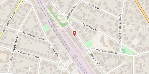 Karte der Umgebung von Glienicker Straße 6 c, 13467 Berlin