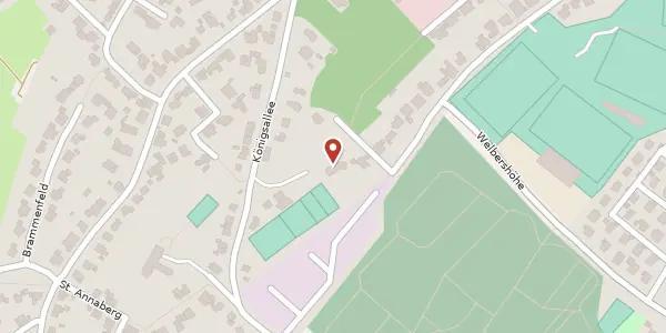 Karte der Umgebung von Königsallee 198a, 47533 Kleve