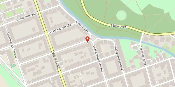 Karte der Umgebung von Feuerbachstraße 1 a, 04105 Leipzig