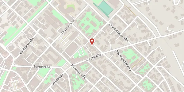 Karte der Umgebung von Bismarckstraße 70, 72764 Reutlingen
