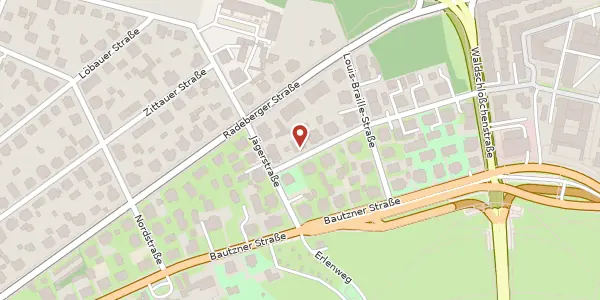 Karte der Umgebung von Arndtstraße 3, 01099 Dresden