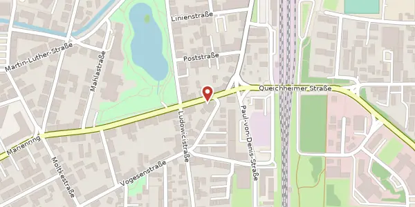 Karte der Umgebung von Rheinstraße 30, 76829 Landau in der Pfalz