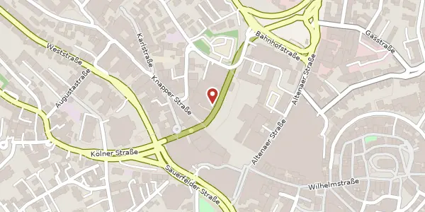 Karte der Umgebung von Rathausplatz 21-23, 58507 Lüdenscheid