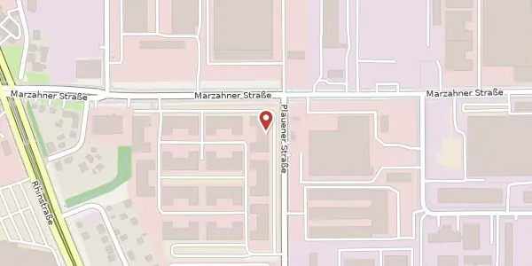 Karte der Umgebung von Plauener Straße 163-165, 13053 Berlin