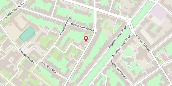 Karte der Umgebung von Meckenheimer Allee 126, 53115 Bonn