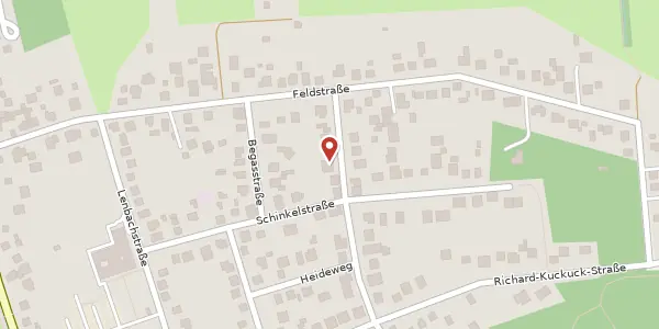 Karte der Umgebung von Heinrich-Zille-Str. 13, 14558 Nuthetal