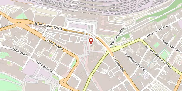 Karte der Umgebung von Reichsstraße 14, 66111 Saarbrücken