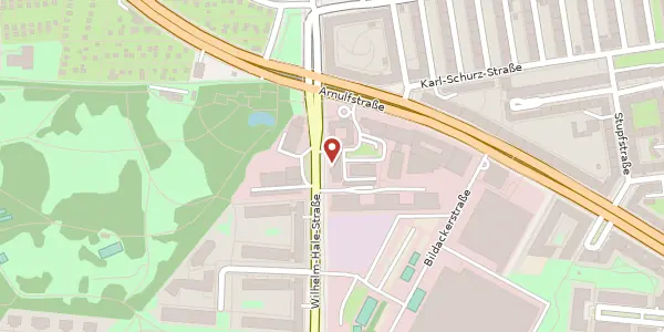 Karte der Umgebung von Wilhelm-Hale-Str. 50 / IV, 80639 München