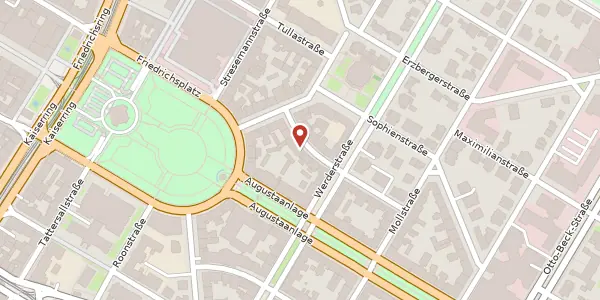 Karte der Umgebung von Beethovenstraße 8, 68165 Mannheim