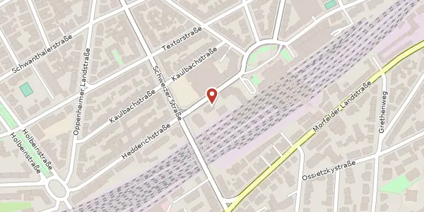 Karte der Umgebung von Hedderichstr. 61, 60594 Frankfurt