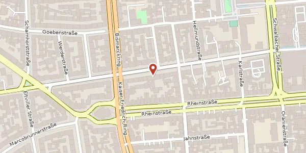 Karte der Umgebung von Dotzheimer Str. 38-40, 65185 Wiesbaden