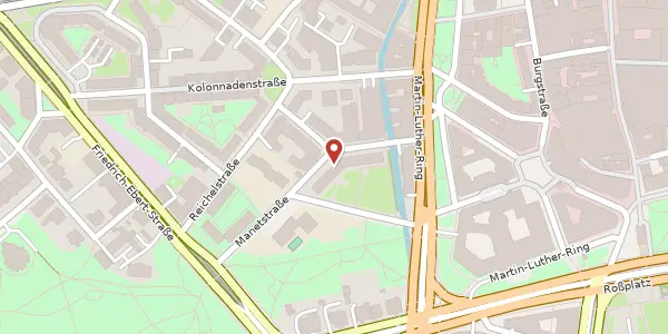 Karte der Umgebung von Manetstraße 2, 04109 Leipzig